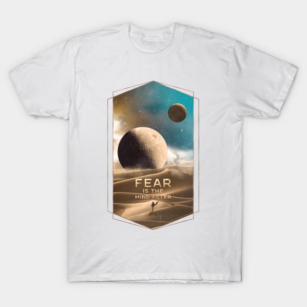 Dune Moons, Muad’Dib on Arrakis T-Shirt by Dream Artworks